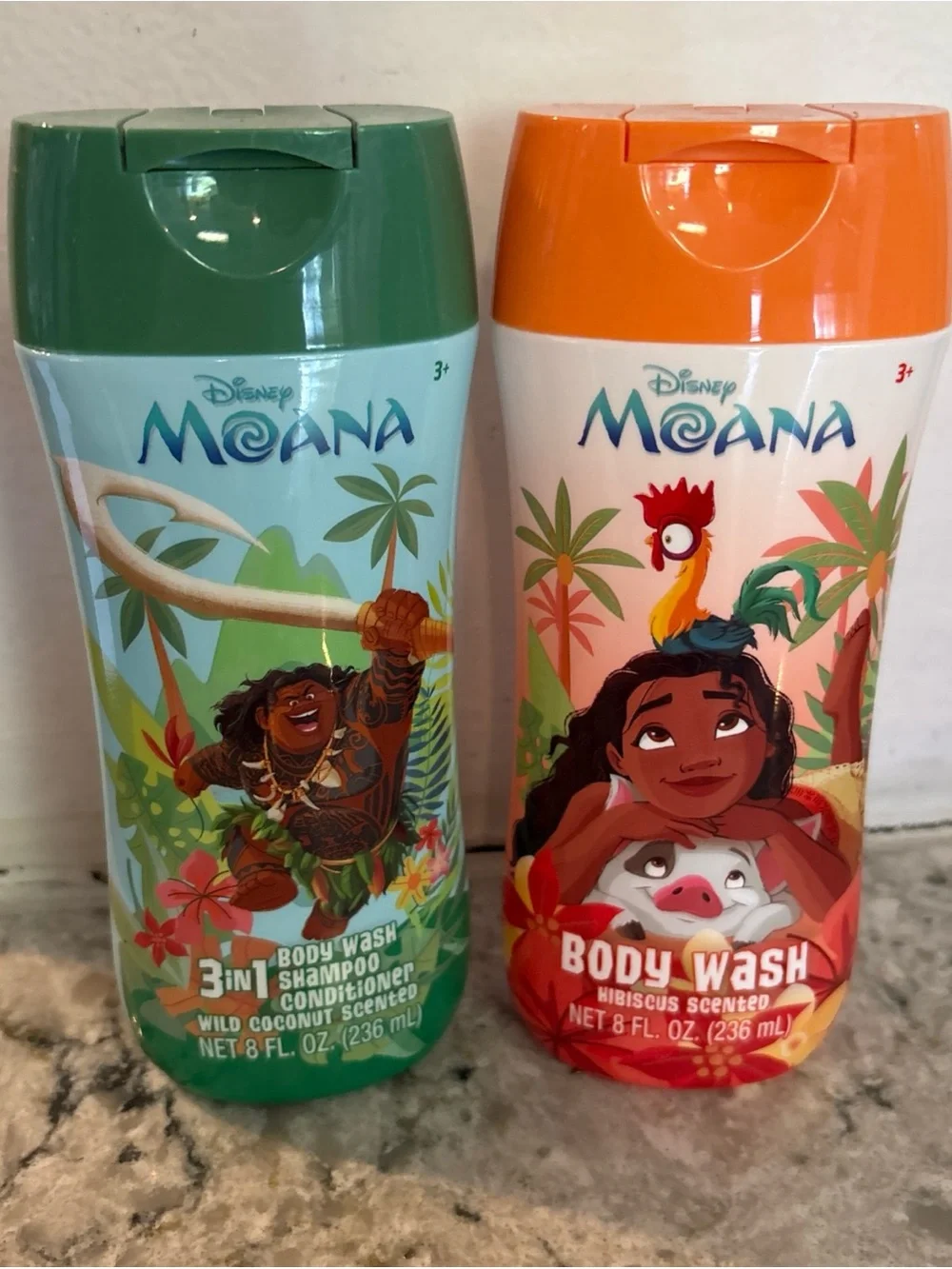 Disney Moana and Maui  3in 1 and Body Wash set